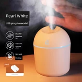 USB Masaüstü Mineral Su Şişesi Kaplı Nemlendirici - İnci Beyaz USB Tak-Çalıştır + Şarj Başlığı thumbnail 1