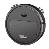 Akıllı Temizlik Robotu - 23cm - Siyah - 3'ü 1 Arada Elektrikli Süpürge - 1