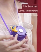 Çocuklar için Halter Fan - Soğuk Tavşan Sakura Pudrası - 1200MAH - 8