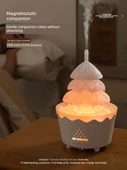 Noel Ağacı Nemlendirici - Noel Kırmızısı - Aromaterapi, Renkli Işık, Zamanlama Nemlendirme - 4