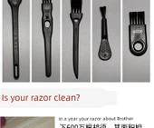 Tıraş Makinesi Temizleme Fırçası - 4 Rastgele Fırça thumbnail 9