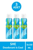 She Is Cool Kadın Deodorant 150 ml 3 Adet - 1
