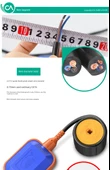 Otomatik Su Seviyesi Kontrol Float Anahtarı - Sınıf A Kalın 3m - 10