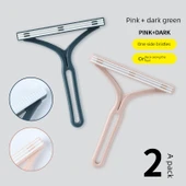 Manuel Kıyafet Tüy Alma Aleti - Koyu Yeşil + Pembe - 2 Paket - 1
