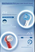 Mihiro Beyazlatıcı Temizlik Elektrikli Diş Fırçası Başlıkları - Ole B Neutral P2000 Uyumlu - 4 Adet thumbnail 7