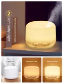 Ultrasonik Aroma Difüzör Lamba Uzaktan Kumanda 500ml + 10 Esansiyel Yağ - 6