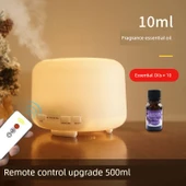 Ultrasonik Aroma Difüzör Lamba Uzaktan Kumanda 500ml + 10 Esansiyel Yağ - 1