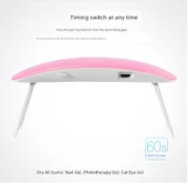 Taşınabilir USB Mini Oje Kurutma Lambası - Q7 Yumurta Kabuğu Pembe - 11