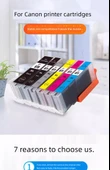 Mürekkep Doldurulmuş Altı Renkli Kartuş Seti - Mürekkep Araçları ile - 10