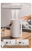 2.5L Şarjlı Nemlendirici - 24 Saat Süper Dayanıklılık - Sıcak Gece Işığı - Akıllı Dijital Ekran - 10 Pamuk Koru - 12