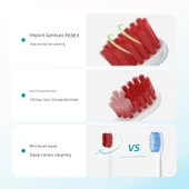 Elektrikli Diş Fırçası Yedek Başlıkları - Buz Sis Şeftali - 4'lü Paket - 2