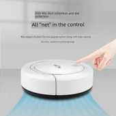 Otomatik Şarjlı Süpürge Robotu - Beyaz Resmi Standart + Hediye - 4