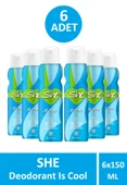 She Is Cool Kadın Deodorant 150 ml 6 Adet - 1