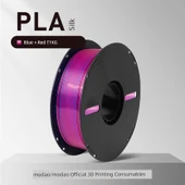 PLA İpek Filament - İki Renk [Mavi/Kırmızı] - 1