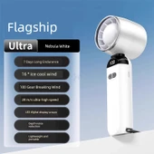 Taşınabilir USB Şarjlı Soğutma Fanı - [Nebula Beyaz] 16C Soğuk Rüzgar - 7 Gün Şarj - 1