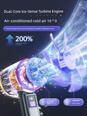 Taşınabilir USB Şarjlı Soğutma Fanı - Ultra [Dyson Mor] 4600mAh 16C - 3