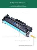Uyumlu Toner Kartuşu - Çipli - 10000 Sayfa - Büyük Kapasite - Kolay Toz Kartuşu + 4 Toner Şişesi - 3