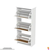 Modilayn WEST Asma Kapı Önü 52x116x26 cm’lik 3 Düşer Kapak 6 Göz Bölmeli Ayakkabılık thumbnail 6