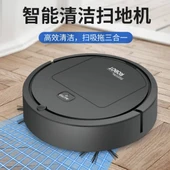 Şarjlı Otomatik Süpürge Mop Robot Vakum Temizleyici - Siyah - Temizlik Çekişi - 1