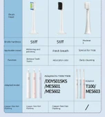 Xiaomi Elektrikli Diş Fırçası Yedeği - T301/T302 Antibakteriyel Beyaz 8 Adet thumbnail 7