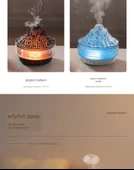 Volkanik Lav Humidifikatörü - Fanta Siyah Hediye Kutusu - Buzul Lav Humidifikatörü + Gri Dilek Tavşanı Kolyesi - 10
