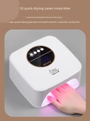 Kırmızı Işık 5 Saniye Hızlı Kurutma 180W LED Oje Lambası - Kırmızı Işık (Siyah Ellere Duyarsız) - 4