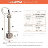 Yüksek Sıcaklık Paslanmaz Çelik Float Switch - 450mm 0~220V - 1