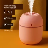 Küçük Hava Nemlendirici - Pembe - Nano İnce Sis - Renkli Işık - 1