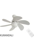 Blackwell Kumandalı 6 Mdf Kanat Lambalı Tavan Vantilatörü Beyaz thumbnail 3