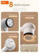 Elektrikli Lint Topu Temizleme Makinesi - Beyaz - İki İşlevli - Geliştirilmiş Çelik Bıçak - Uzun Süreli Kullanım - 4
