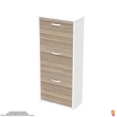 Modilayn WEST Asma Kapı Önü 52x116x 26 cm’lik 3 Düşer Kapak 6 Göz Bölmeli Ayakkabılık - 6