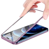 Apple iPhone 12 Uyumlu 360 Derece Tam Kaplayan Cam Kapak Kılıf thumbnail 9