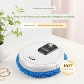 Islak ve Kuru Mop Robotu - Beyaz - UV Işığı ile - 3