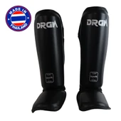 DragonDo DRGN-T52 Hakiki Deri Kaval Koruyucu Siyah Muay Thai Kaval Koruyucu - 1