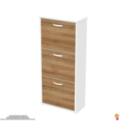 Modilayn WEST Asma Kapı Önü 52x 116 x26 cm’lik 3 Düşer Kapak 6 Göz Bölmeli Ayakkabılık - 6