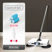 Süpürge Mop Robotu - Geliştirilmiş Beyaz + 3 Bez - 1