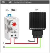 Termal Anahtar Isıtıcı Fan Termostatı - NTK1-111 +80*80*25 Fan (220V) - 11