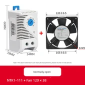 Termal Anahtar Isıtıcı Fan Termostatı - NTK1-111 +120*120*38 Fan (220V) - 1