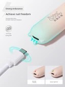 Taşınabilir Manikür UV LED Tırnak Lambası - Mercan Pembe Takılabilir - 5