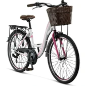 ÜMİT BİSİKLET 26 JANT ALANYA BEYAZ PEMBE - 2