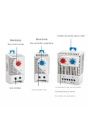 Termal Anahtar Isıtıcı Fan Termostatı - NTK1-111 +80*80*25 Fan (220V) - 3