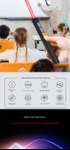 Çok Fonksiyonlu Lazer Pointer PPT Uzaktan Kumanda Kalemi - Minimalist Beyaz - 7