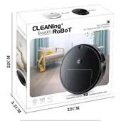 USB Şarjlı Otomatik Süpürme Robot Mop - Beyaz - 2