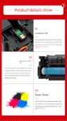 Dört Renkli Set - Toz Toner Kartuşu - 8