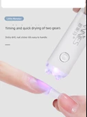 Taşınabilir Mini UV Oje Lambası - Oje Eldiveni Siyah Uzun - 9