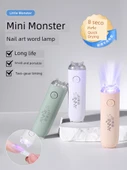 Taşınabilir Mini UV Oje Lambası - Meow Meow Sevimli Eğlenceli Lambası Beyaz Veri Hattı - 2