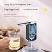 Elektrikli Su Pompası - Geliştirilmiş Pil (Yeşil) + Ayrılabilir Çıkış Borusu + Yüksek Hızlı Çıkış - 6