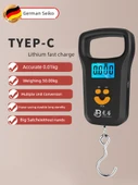 Taşınabilir Dijital Terazi - Siyah - Üç Kullanımlı - 50kg - 2