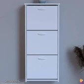 Modilayn WEST Asma Antre 52x116x 26 cm’ lik 3 Düşer Kapak 6 Göz Bölmeli Ayakkabılık thumbnail 3