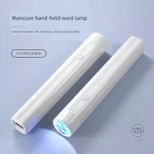 Taşınabilir Mini Tırnak Ucu UV LED Lamba - Güç Depolama Üçlü Lamba Boncuğu + Baz Kat + Üst Kat - 2